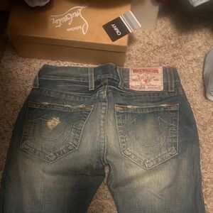 True Religion Faded Blue Denim Jeans